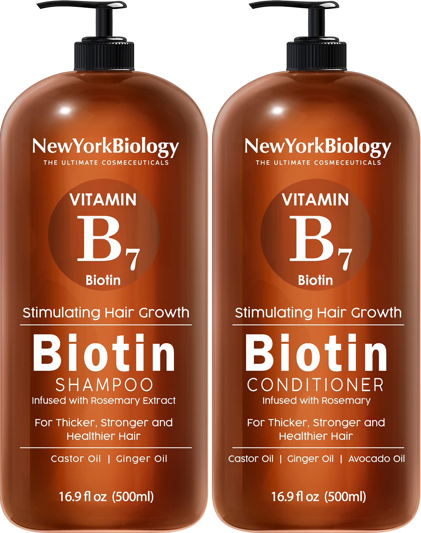 Biotin Shampoo and Conditioner Set 500ml for Thinning Hair ? Thickening Formula for Hair Loss Treatment ? For Men & Women ? Anti Dandruff ? Packaging