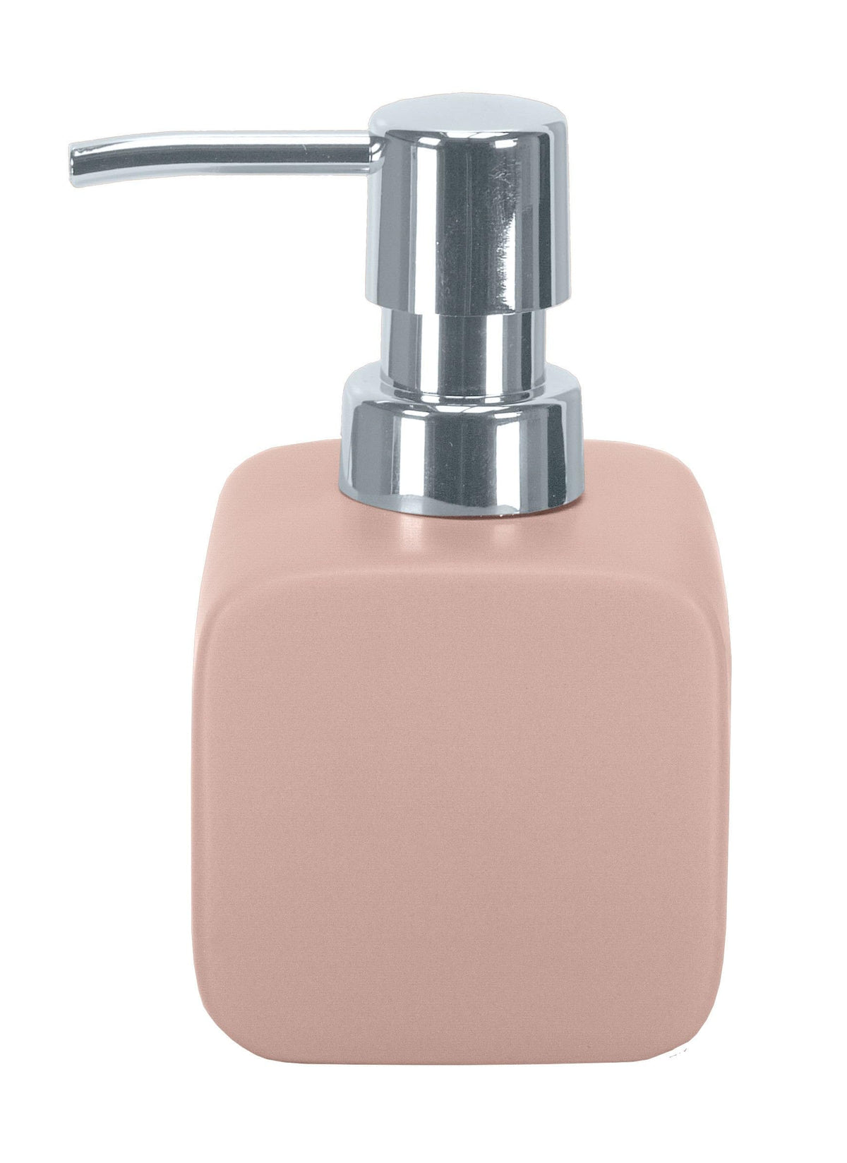 Kleine Wolke Stoneware Cubic Soap Dispenser, Pastel Rose