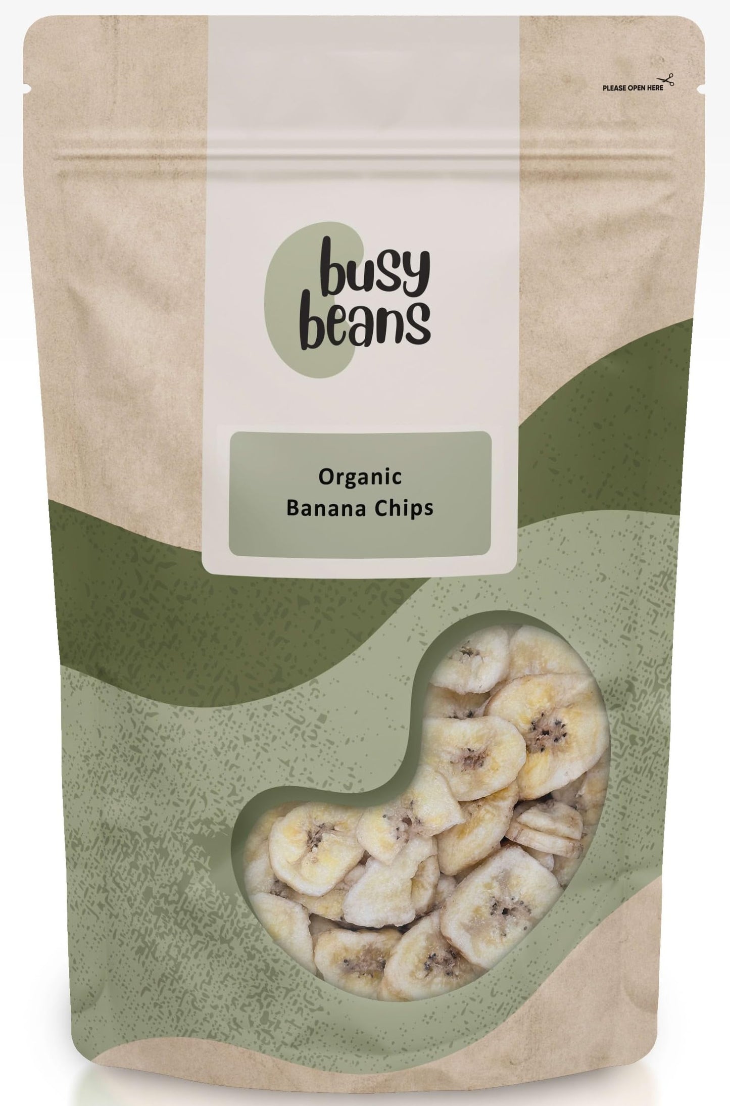 Organic Banana Chips - Certified Organic - by Busy Beans Organic (1kg)
