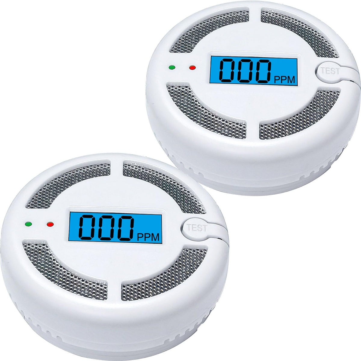 Mini Carbon Monoxide Detector, Battery Powered CO monoxide Alarm with LCD Digital Display for Home and Car Safety, CO Monitor Conforms to EN 50291