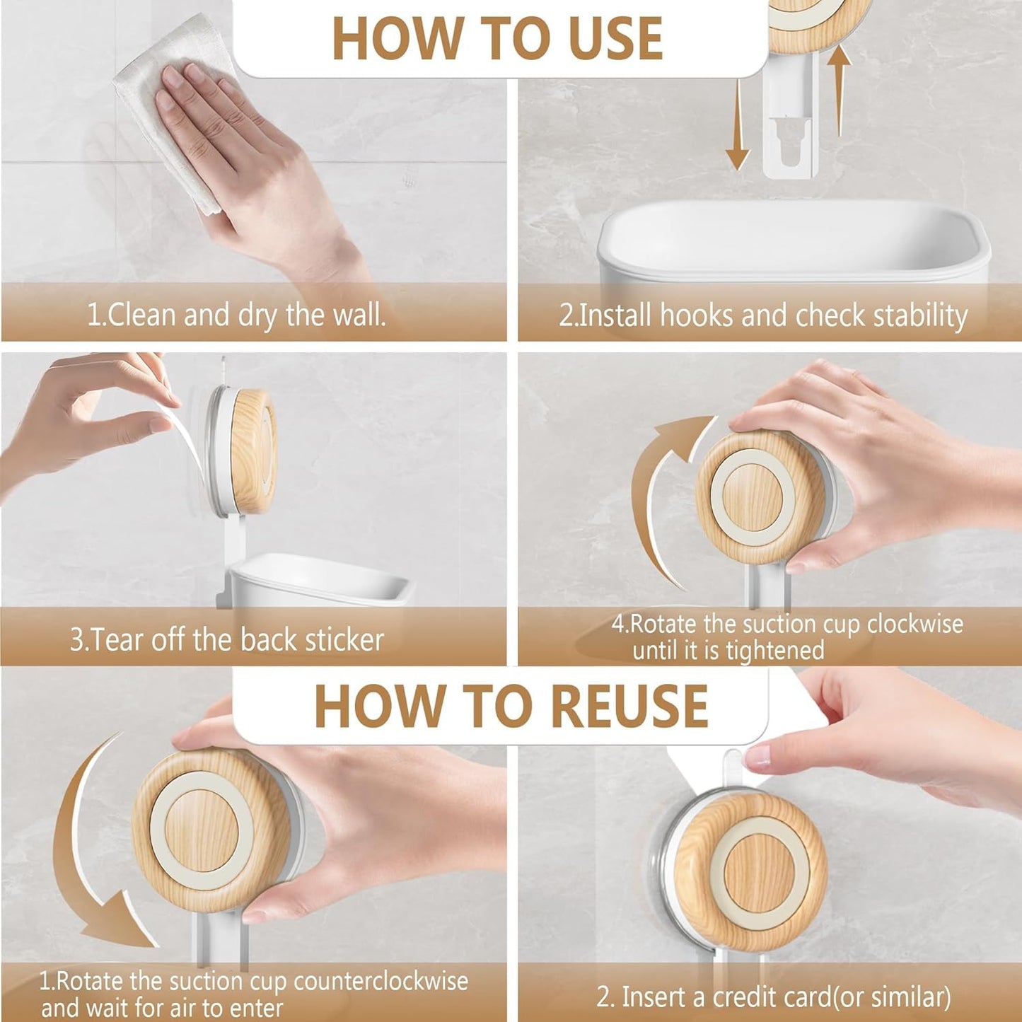 1 Pack Double Layer Soap Dish for Shower, Wall Mounted Bar Soap Holder Suction Cup 2 Layer Self Draining Soap Case Sponge Holder for Shower Bathroom