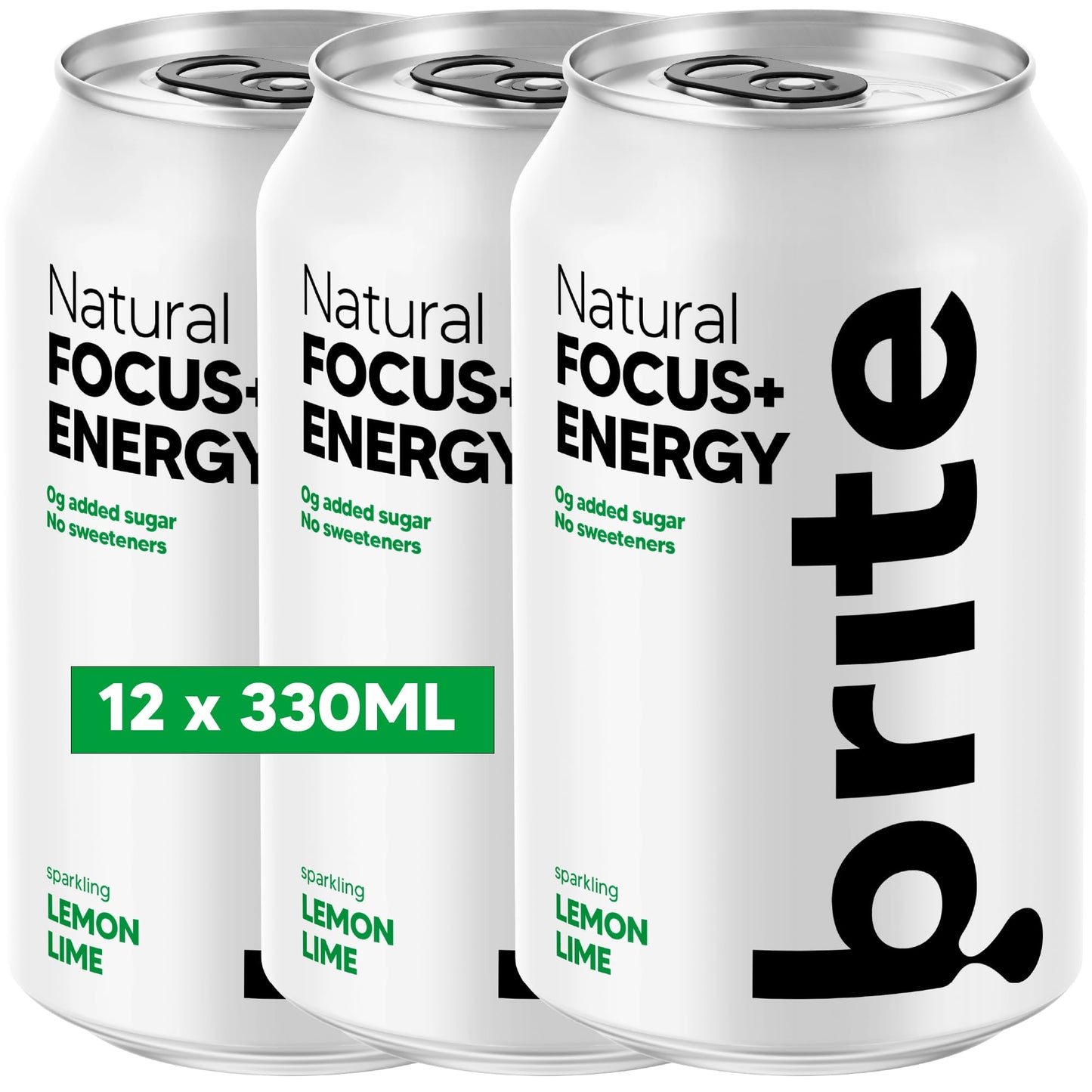 Brite Natural Focus. Energy Drink & Coffee Alternative for Productivity. Plant Based, Backed by Neuroscience. Low Calorie, Vegan, Gluten Free. Lemon