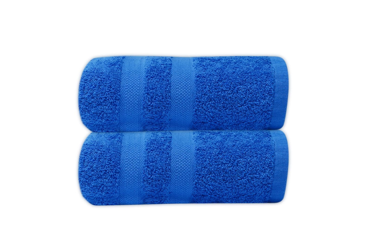 manucci EXTRA LARGE JUMBO BATH SHEETS 90 X 150CM 500GSM 100% EGYPTIAN COTTON TOWEL (blue, 2)