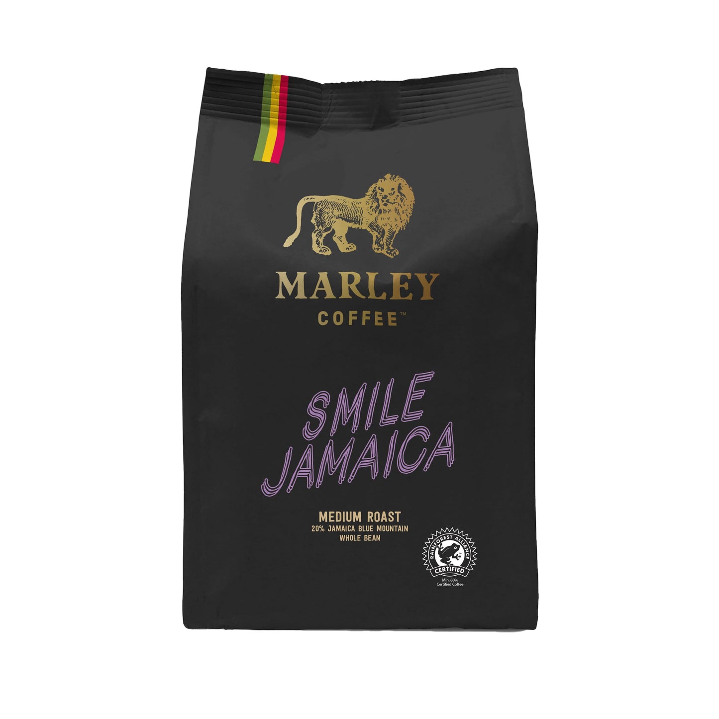Marley Coffee 20% Jamaica Blue Mountain Medium Roast Coffee Beans 227g - Smile Jamaica Blend - Marley Coffee - From The Marley Family - Rainforest