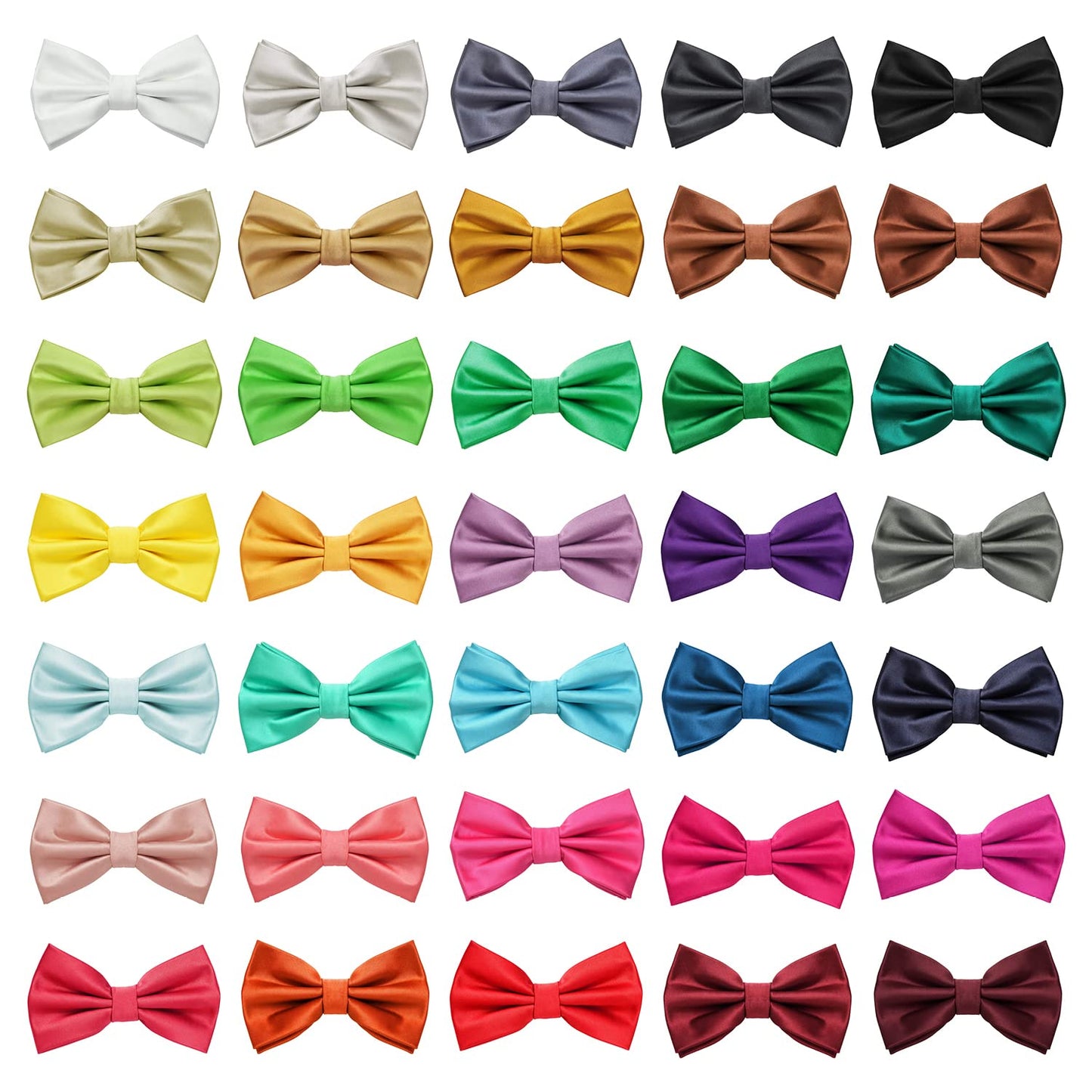 MASADA bow tie magenta - men's accessory in silk-look, continuously adjustable, handmade with hook closure - 12 x 6 cm