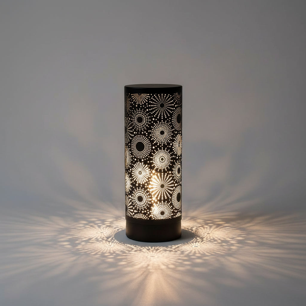 Desire Aroma melt Oil Aromatherapy Wax Touch lamp. Fragrance Burner for HomeSparkle Design in Black, Multicolour,