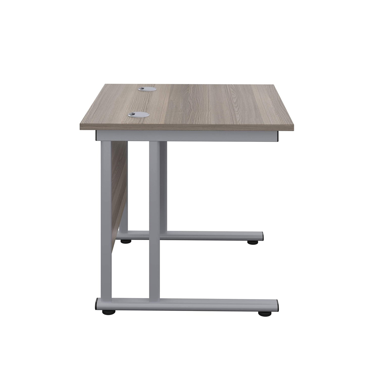 Office Hippo Heavy Duty Rectangular Cantilever Office Desk, Home Office Desk, Office Table, Integrated Cable Ports, PC Desk For Office or Home
