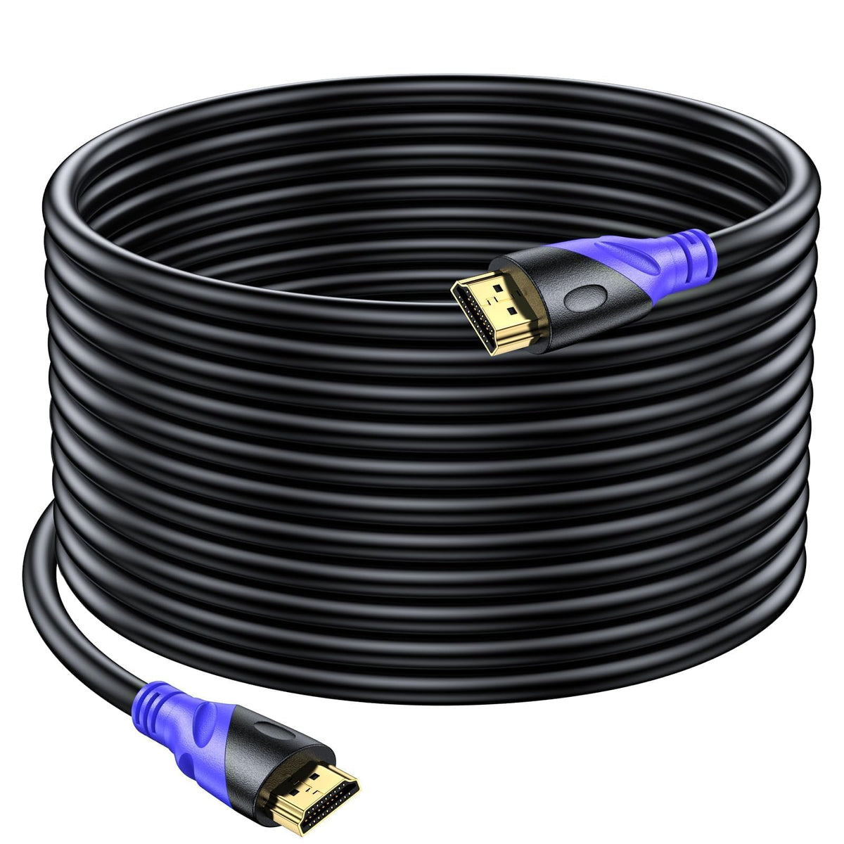 Rommisie 4K/60HZ HDMI Cable 20M (HDMI 2.0,18Gbps) Ultra High Speed Gold Plated Connectors,Ethernet Audio Return,Video 4K,FullHD1080p 3D Compatible