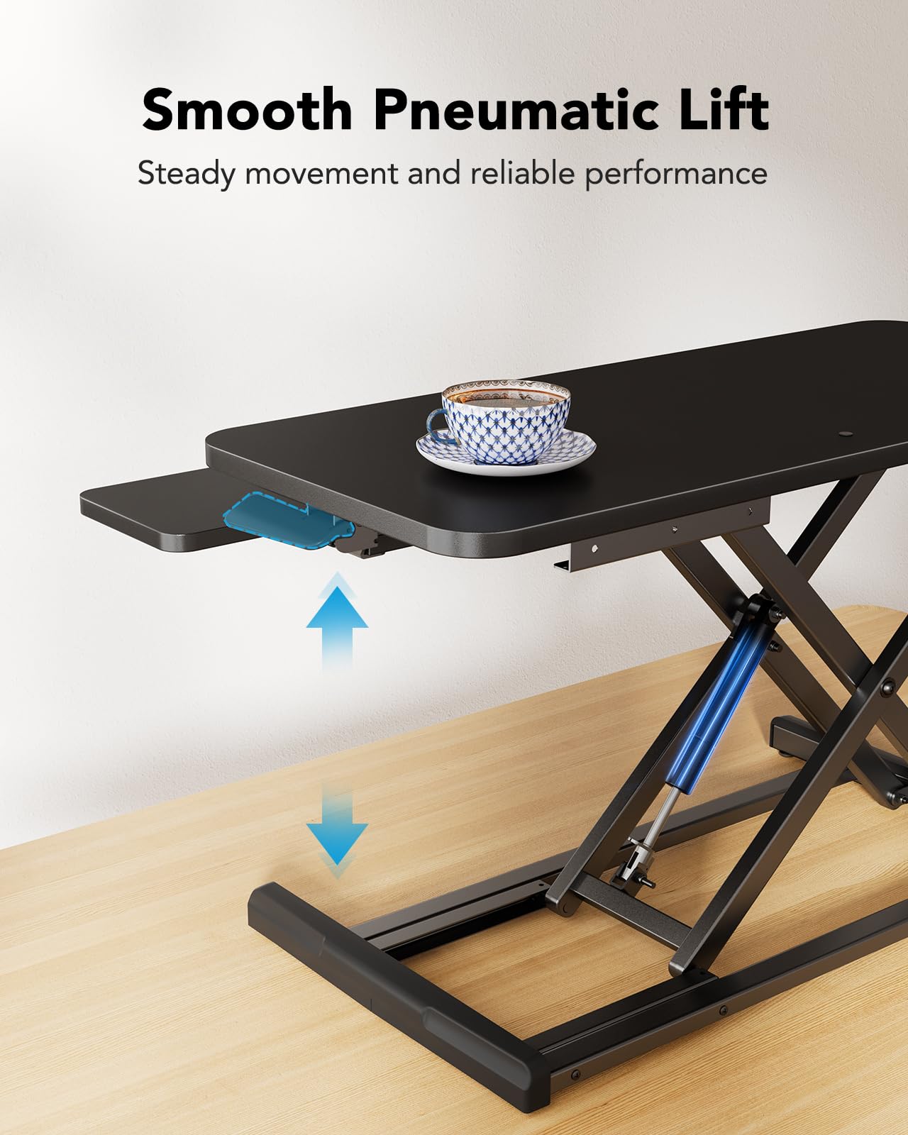HUANUO Standing Desk Converter, 36''/91cm Desk Riser