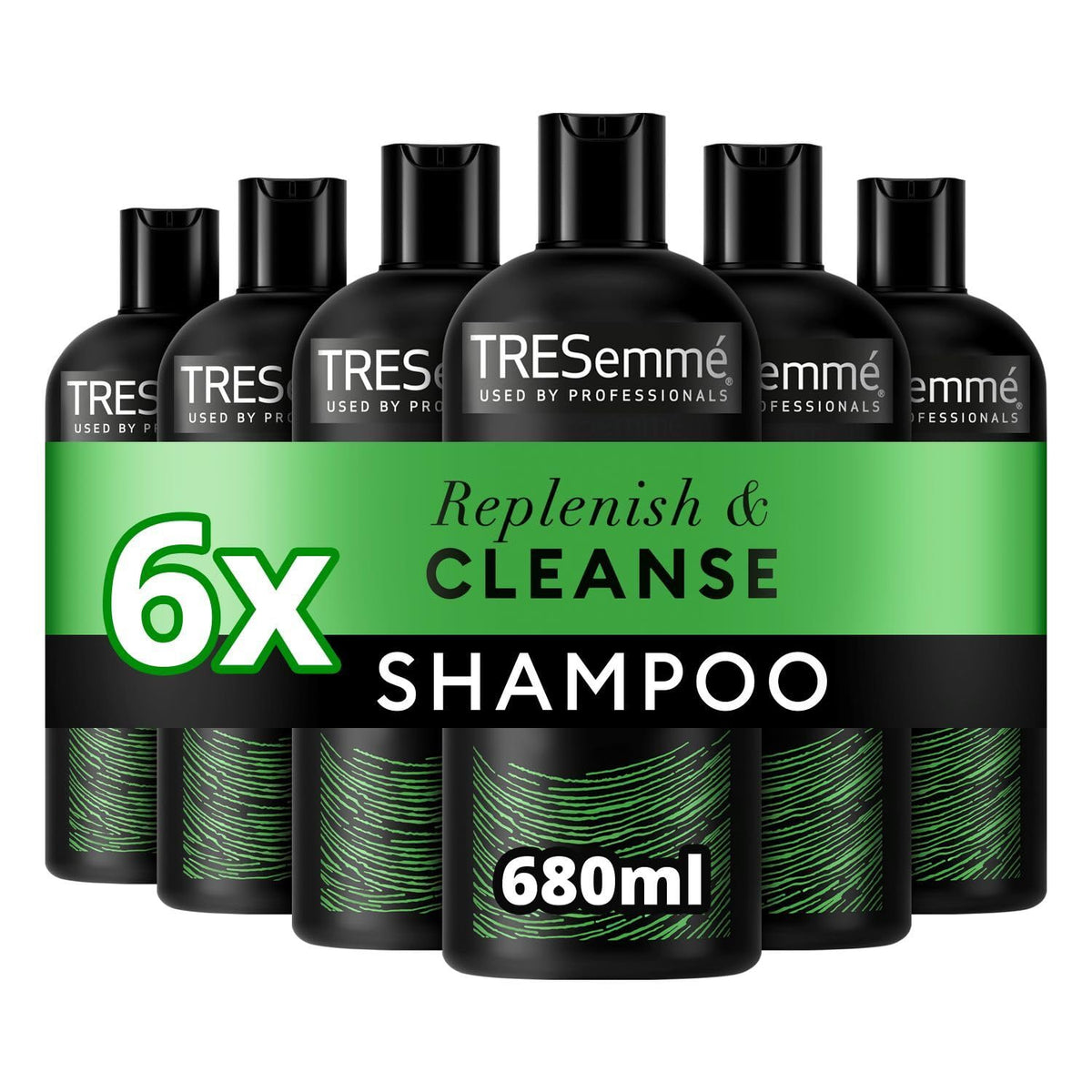 TRESemm? Replenish & Cleanse Shampoo with a vitamin complex for greasy hair 6x 680 ml