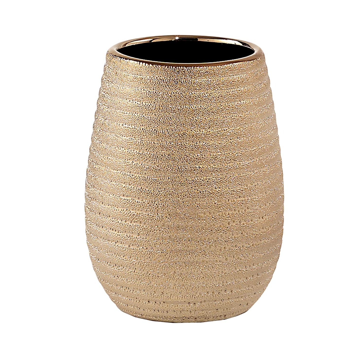 Gedy G-Astrid Bathroom Toothbrush Holder, Gold, Dimensions 11 x 8.3 x 8.3 cm, Weight 0.25 kg, Ceramic Toothbrush Holder, Year of Warranty 2, R&D
