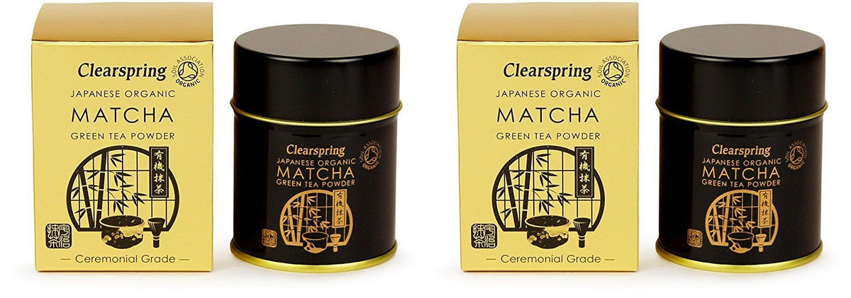 (2 Pack - Clearspring - Org Matcha Green tea (tin | 30g | 2 PACK BUNDLE
