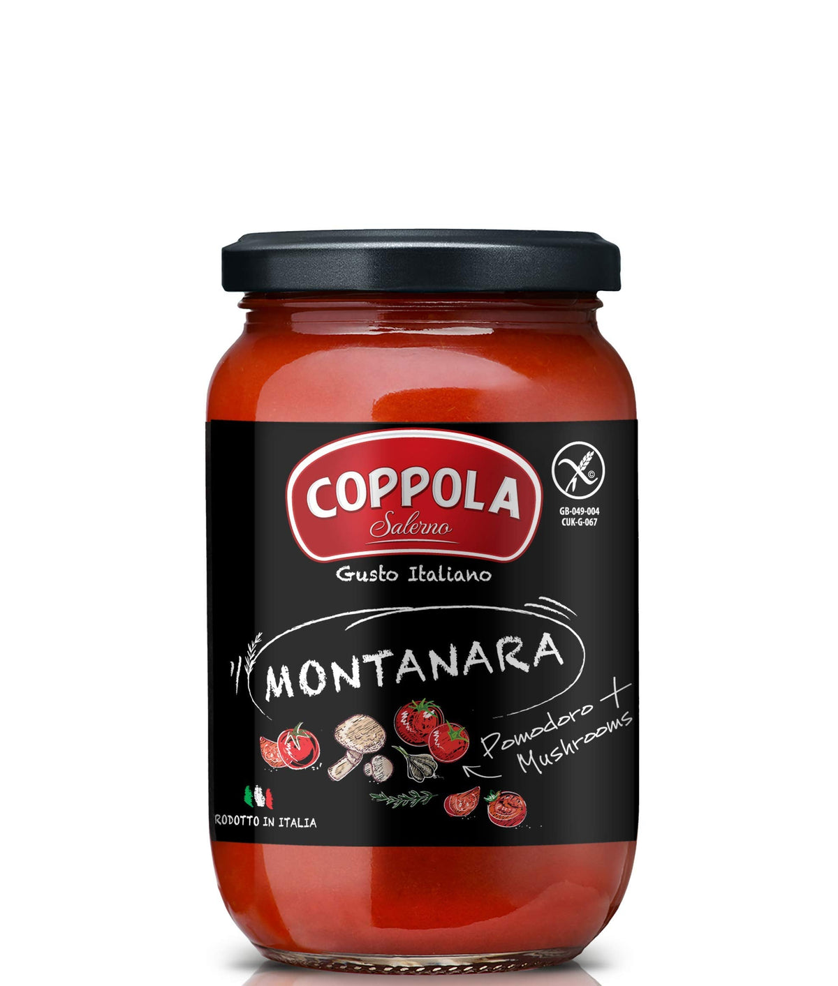 Coppola Montanara Sauce (Tomatoes + Mushrooms) 350g (Pack of 6)