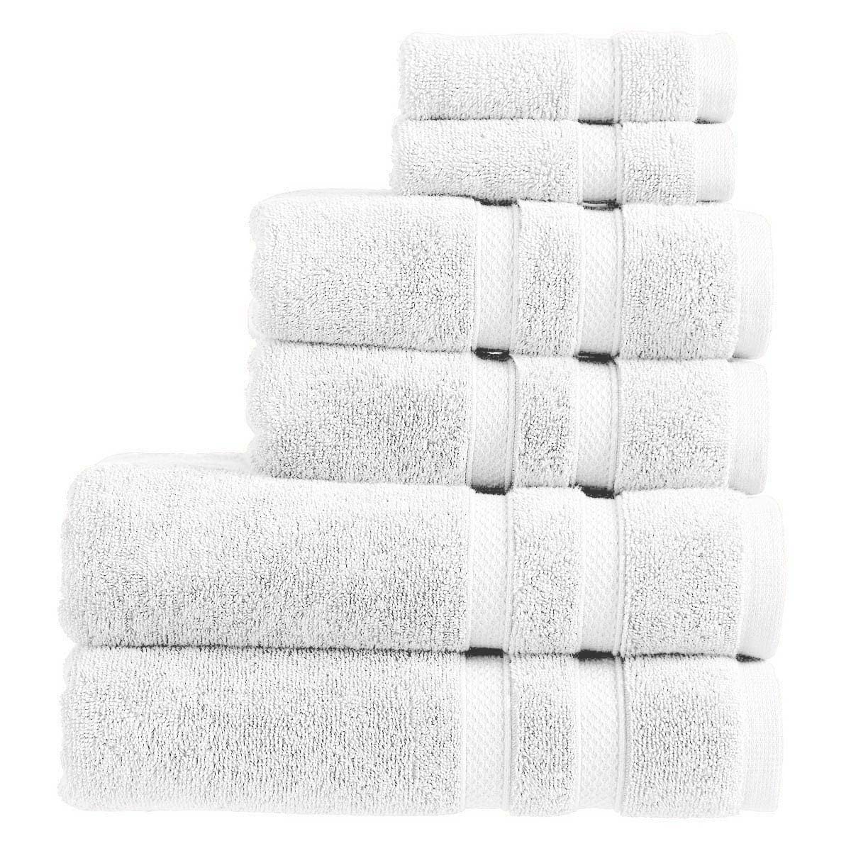 Christy Chroma Towel Set | Set of 6 | 2 Bath 2 Hand 2 Face | Highly Absorbent Heavyweight 675GSM | Bold and Bright | Soft Smooth Bathroom Shower