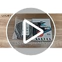 LUXJET Portable Folding Stool Lightweight Yet More Sturdy with Load Capacity 180KG, Retractable Plastic Foldable Collapsible Stool for Camping Fishing Hiking BBQ Outdoors Indoors Kitchen