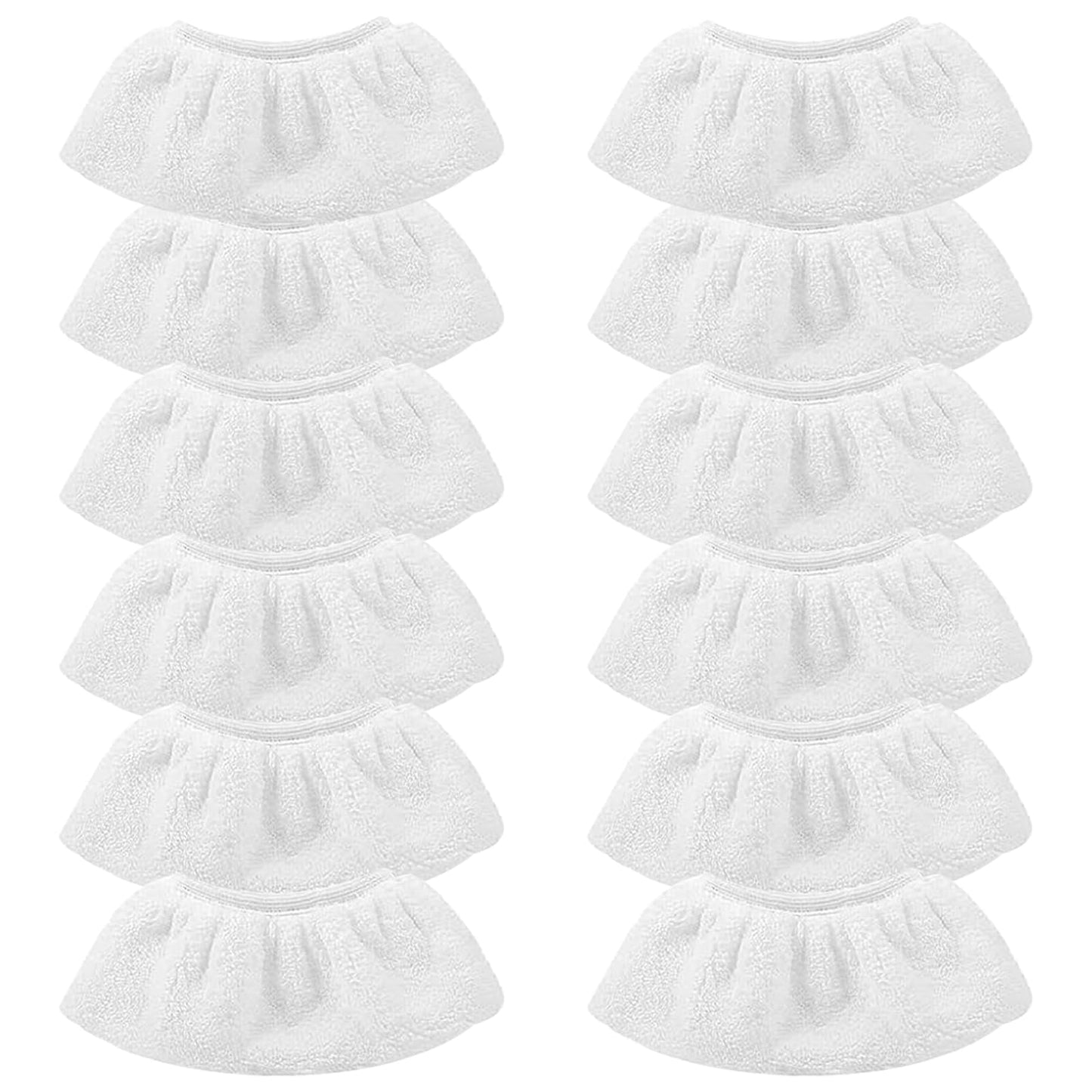 GAOHAN 12 Microfibre Steam Cleaning Cloths, Washable Replacement Cloths, Handheld Steam Cleaner Accessory for Cleaning Floors, Windows, Glass, Walls