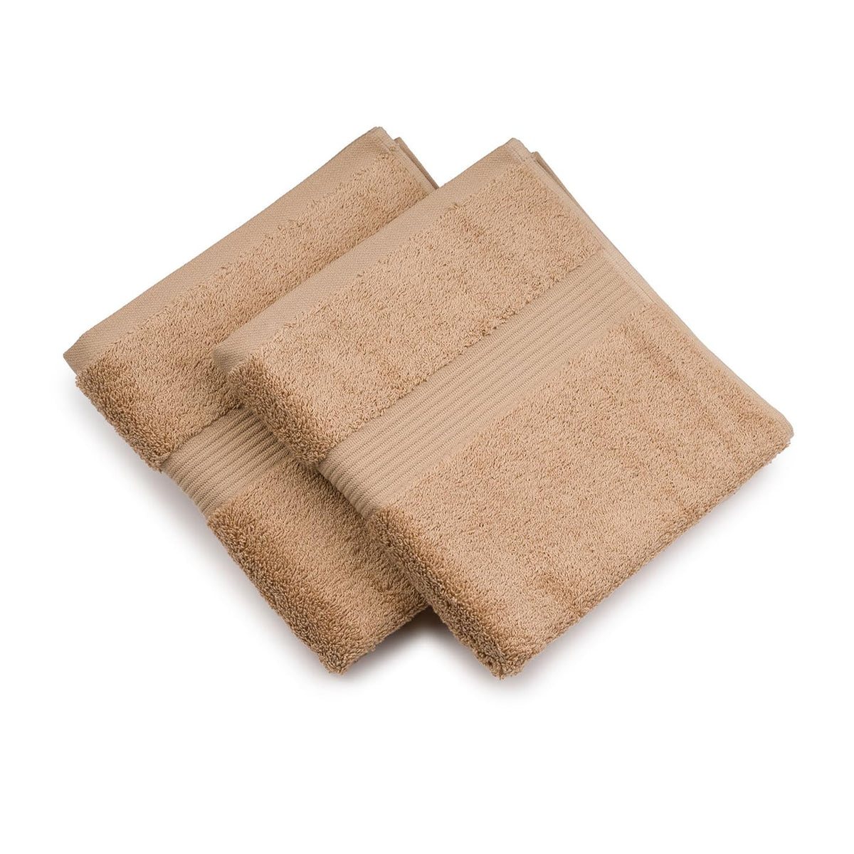 G?zze - Set of 2 New York Hand Towels, Luxuriously Soft and Absorbent, 100% Cotton, 50 x 100 cm - Maroon