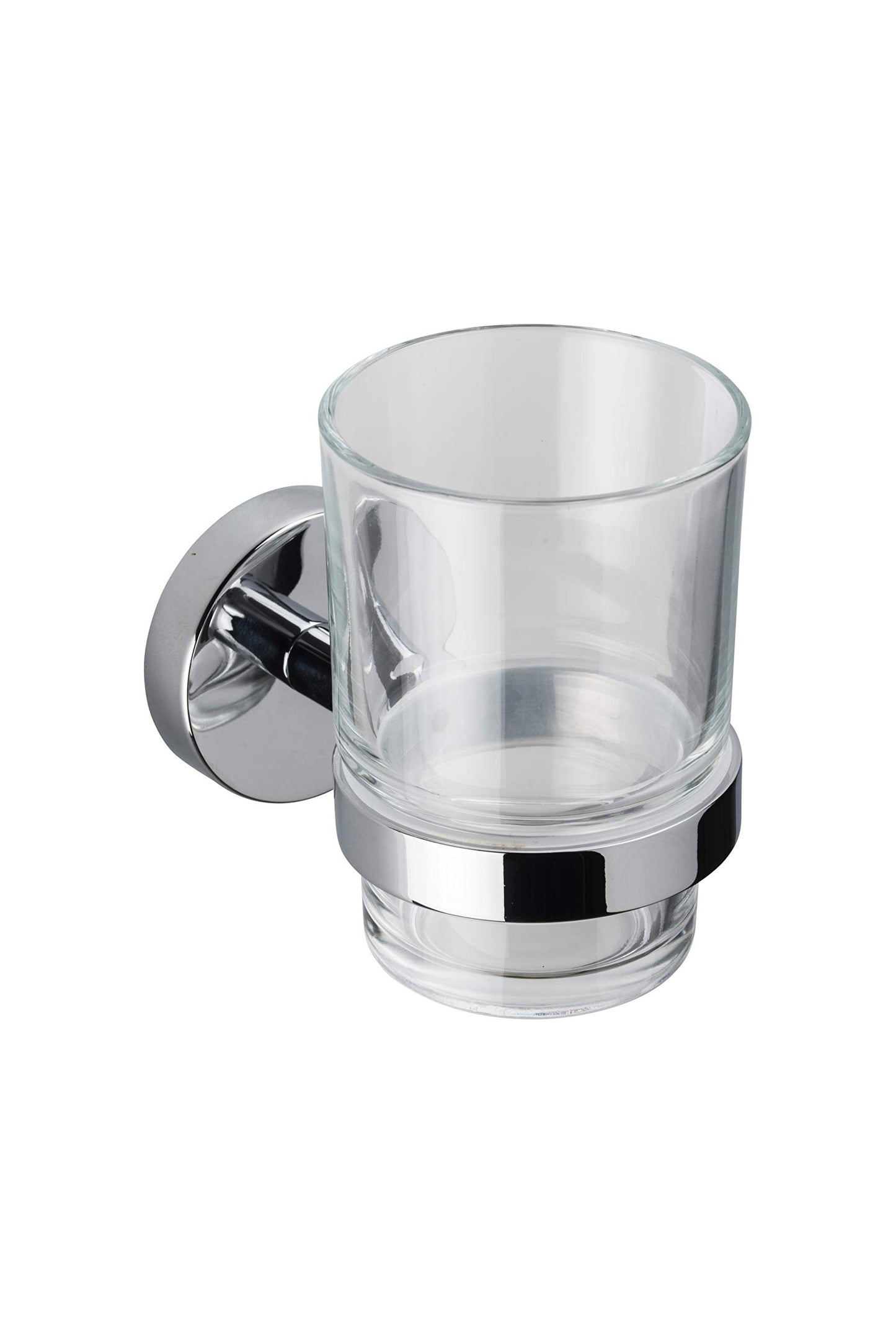 Croydex Tumbler and Holder, Chrome, 10.5 x 6.7 x 9.5 cm