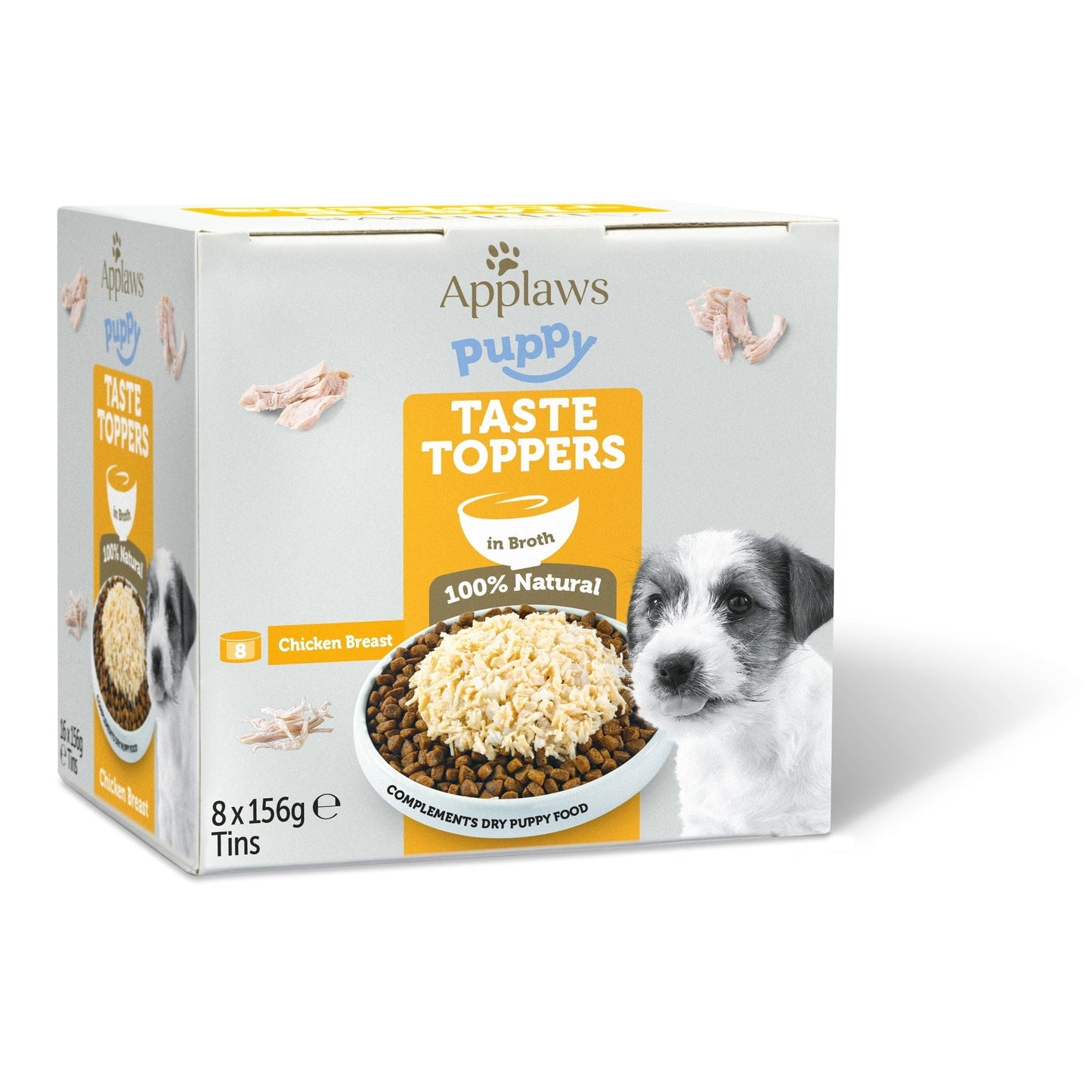 Applaws Dog Tin Puppy Chicken Breast in Broth 4x(8 x 156g) - Case of 4