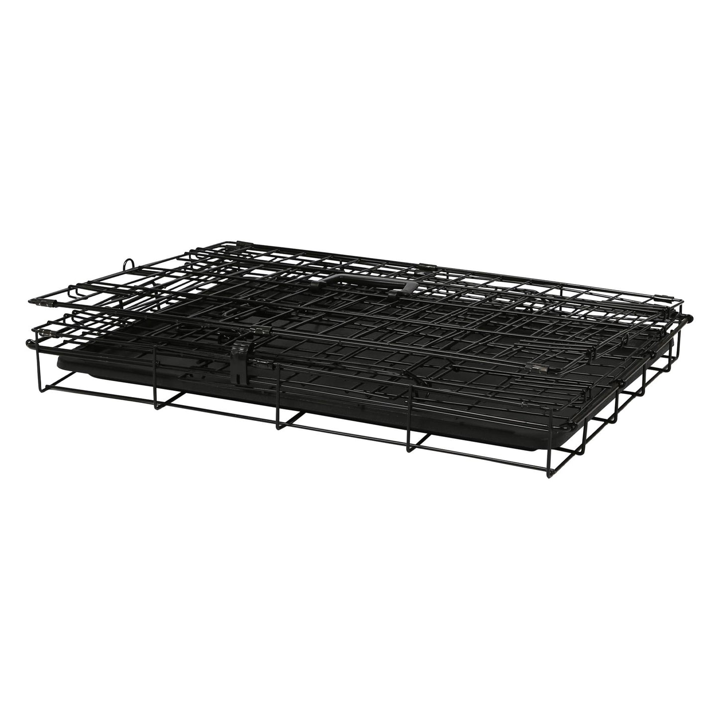 2 Door Metal Dog Crate with Removable Tray - Small
