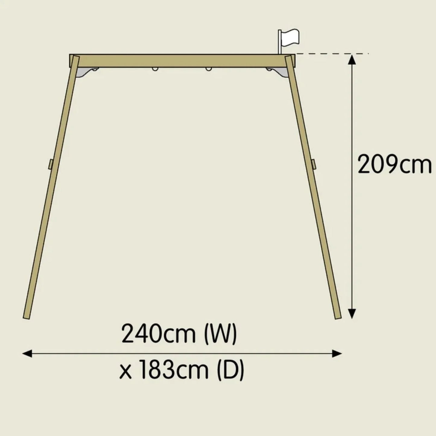 TP Forest Wooden Double Swing