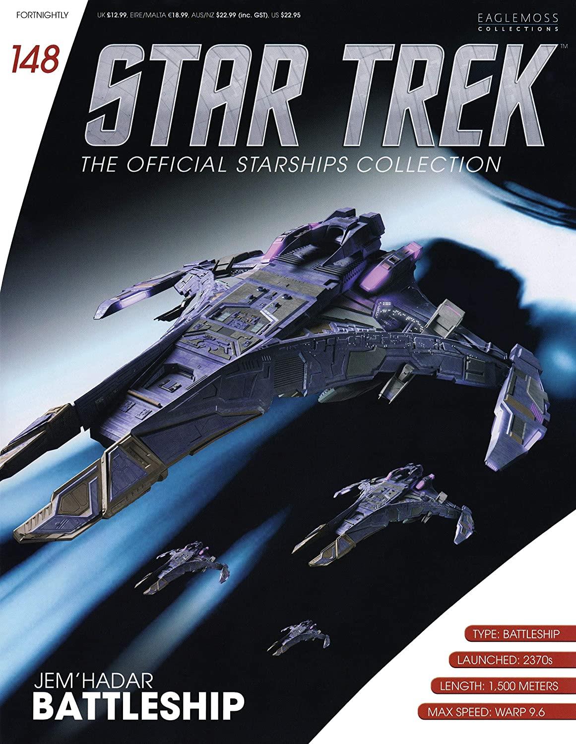 #148 Jem'Hadar Battleship Model Diecast Ship STDC148 (Eaglemoss / Star Trek)