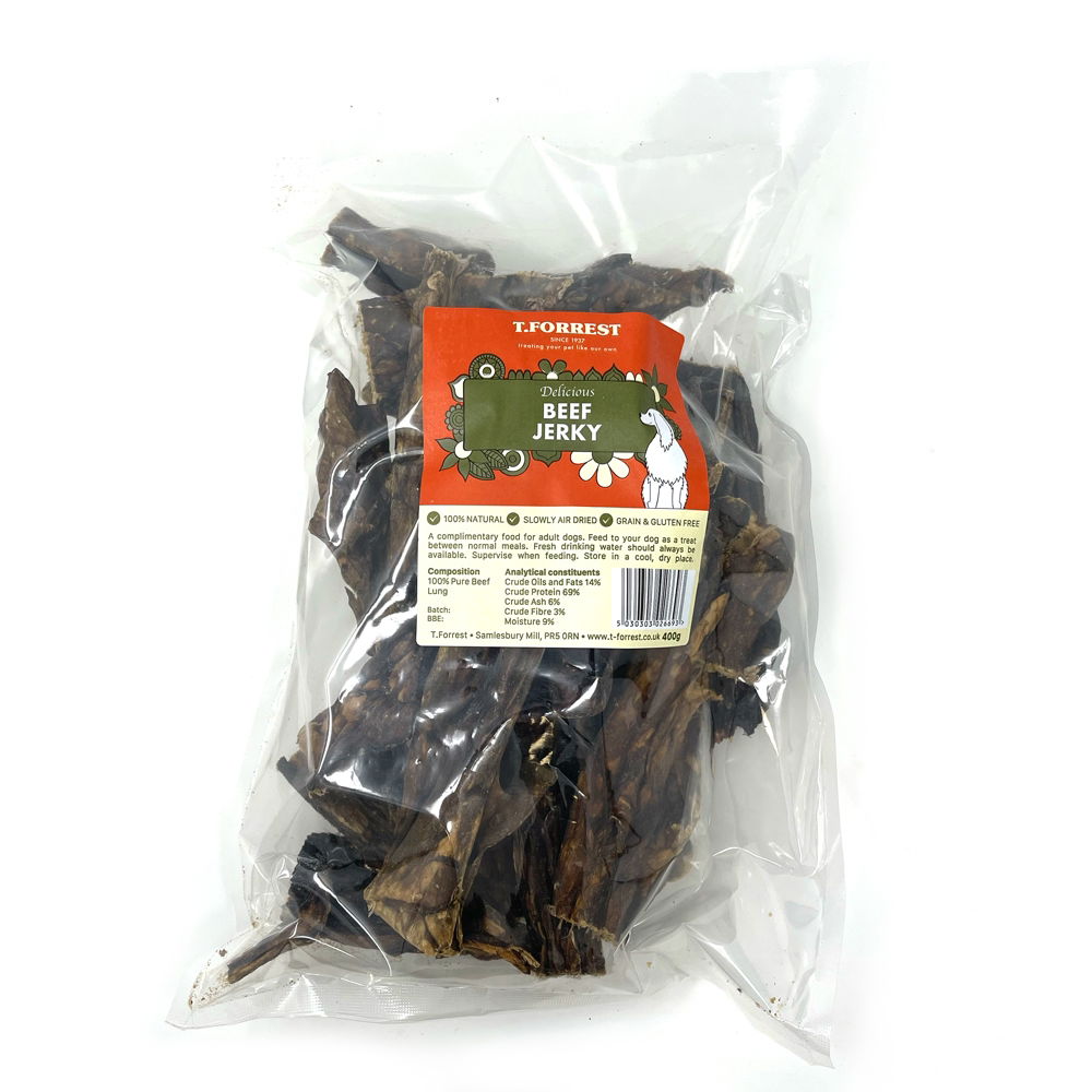 T Forrest Pre Pack Beef Jerky - 6x400g