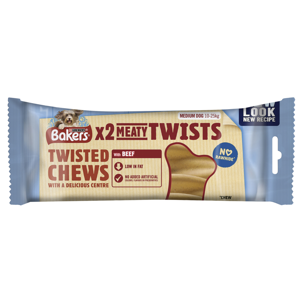 Bakers Meaty Twist Medium Dog Treats 180g - Case of 10