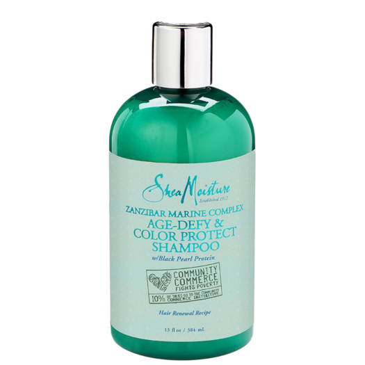 Shea Moisture Zanzibar Marine Complex Age-Defy & Colour Protect Shampoo 13 oz / 384 ml - For Colour-Treated & Aging Hair