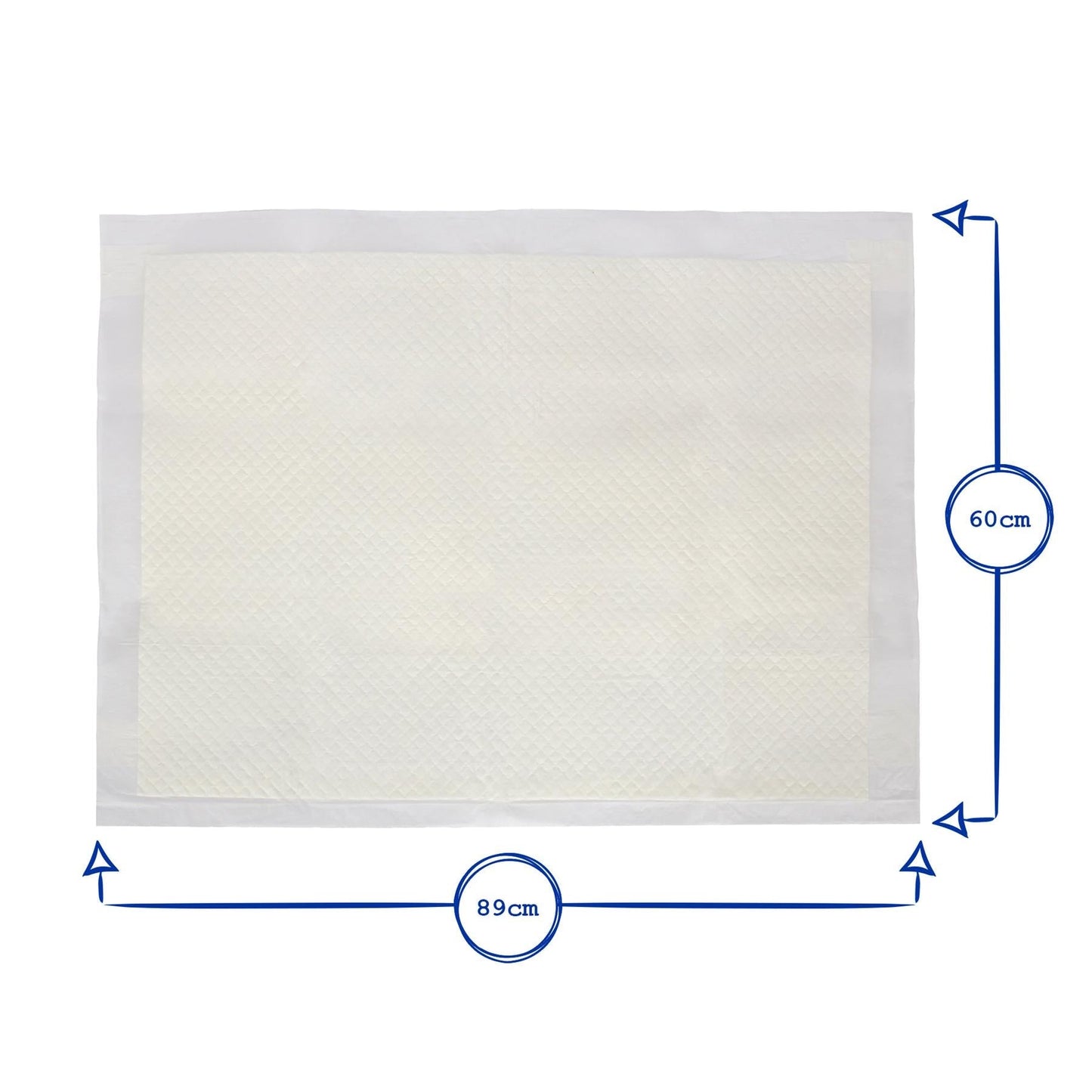 Disposable Puppy Training Pads - 60cm x 89cm - Pack of 10