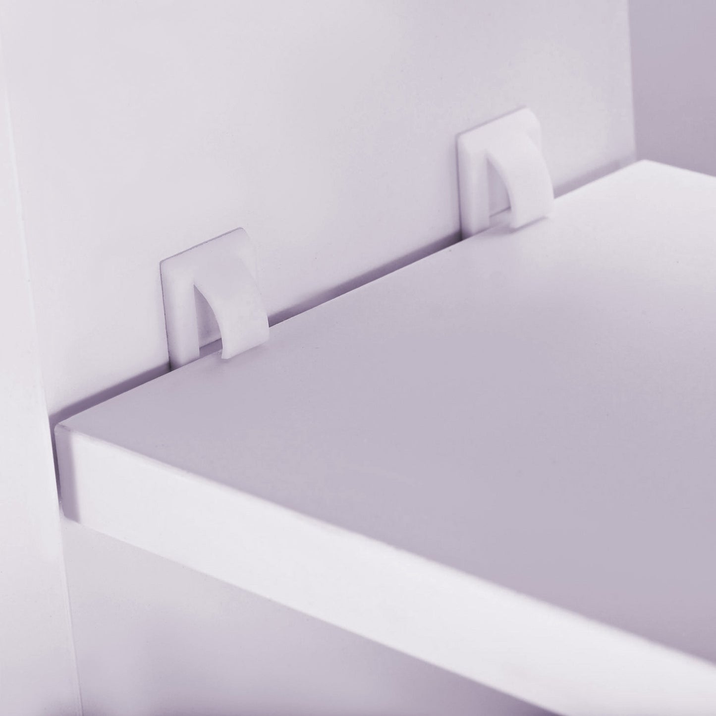 HOMCOM Bathroom Mirror Cabinet Wall Mounted, 80 x 15 x 60 cm, White