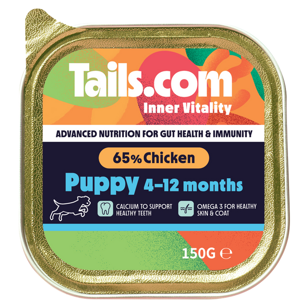 Tails.com Inner Vitality Puppy Chicken Alu Tray 150g