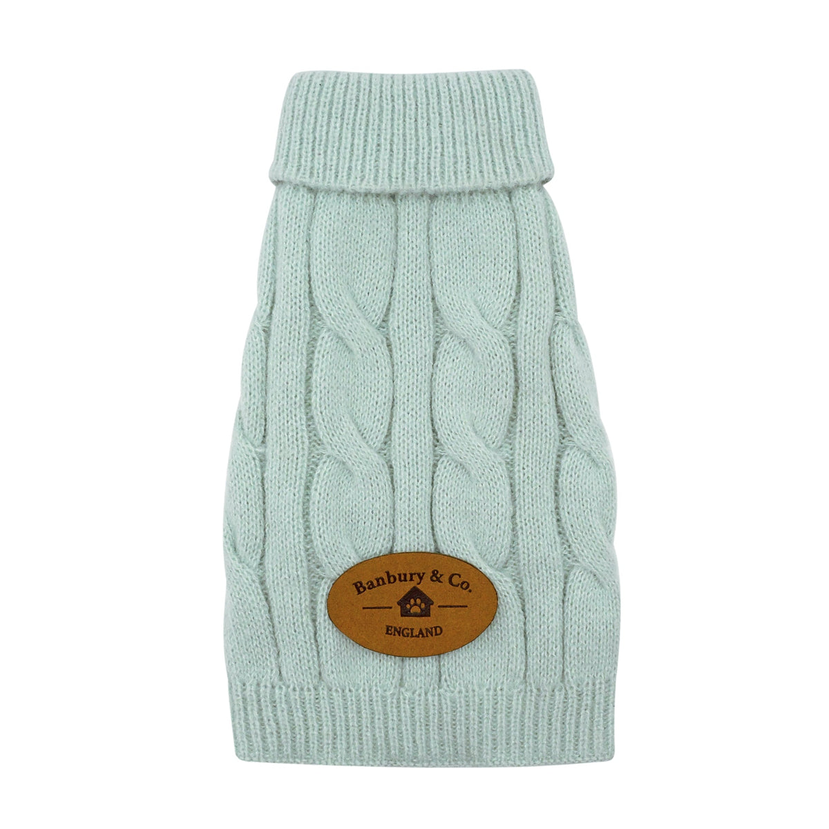 Banbury & Co Rural Retreats Seafoam Knit Dog Jumper Xtra Small
