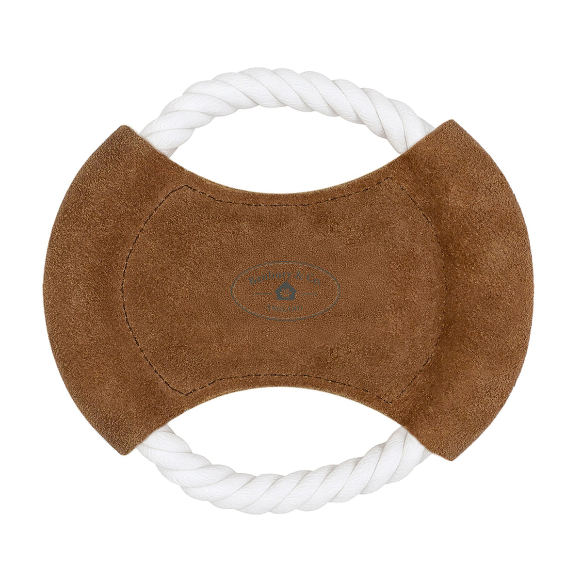 Banbury & Co Rural Retreats Suede and Rope Frisbee