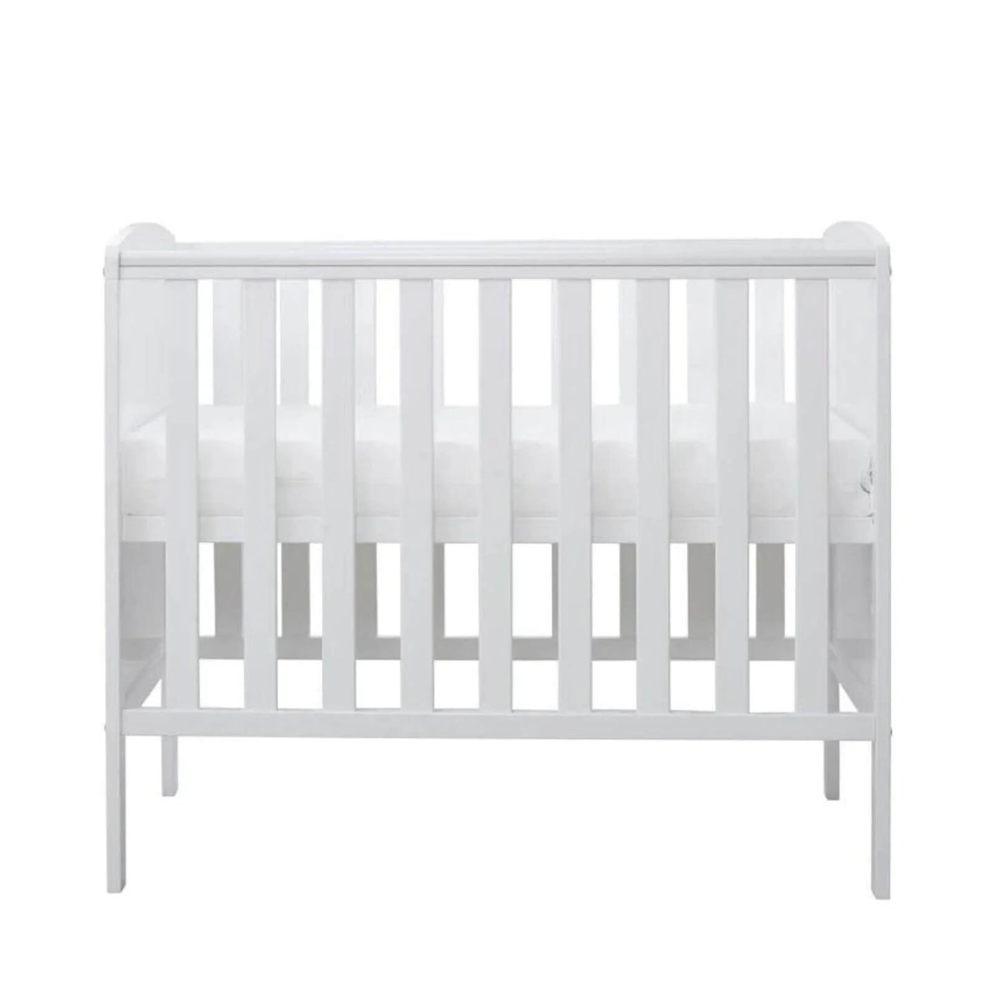 Ickle Bubba Coleby Space Saver Cot White - Premium Pocket Sprung Mattress