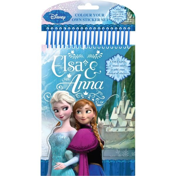 Pack of 1000 Disney's Frozen Colour Your Own Sticker Set - Great Value!