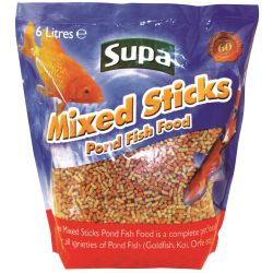 Supa Mixed Pond Sticks, 6ltr - Case of 7