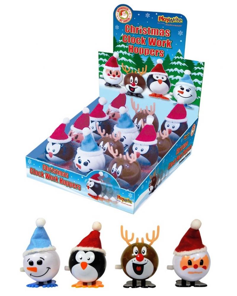 Christmas Wind up Clockwork Hoppers assortment