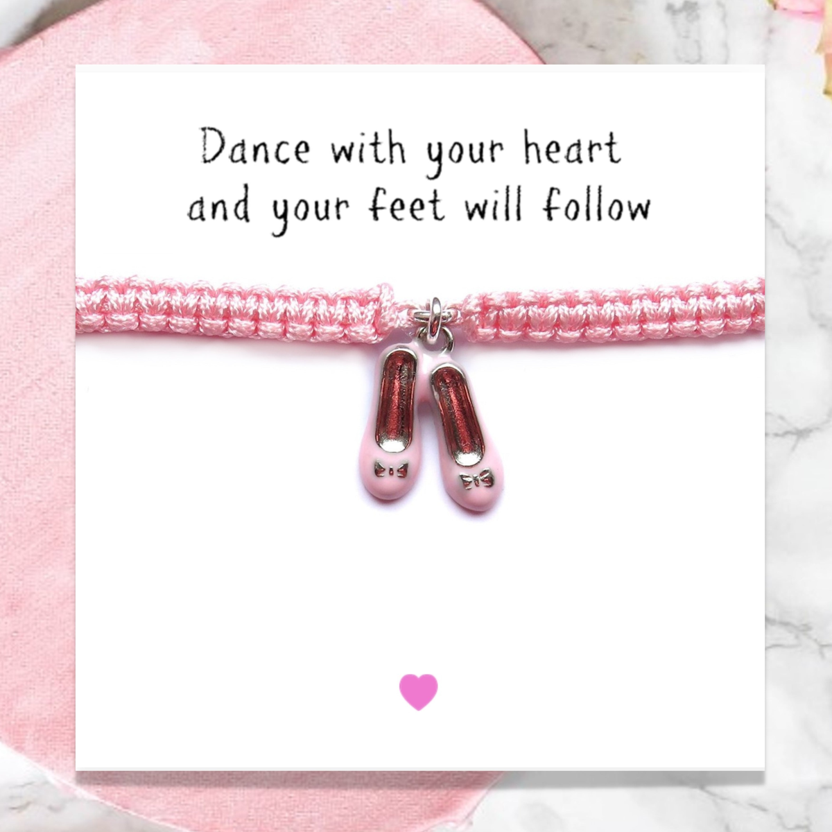 Ballet Shoes Friendship Bracelet & Jewellery Box Gift Hamper | Girls Birthday | Gift For A Dancer | Dance Gifts | Girls Christmas Present UK