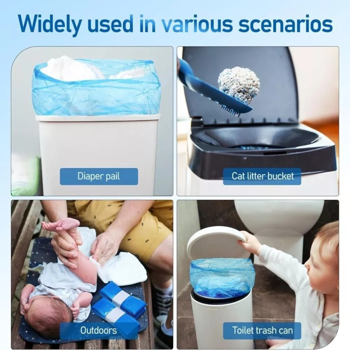 9pcs Disposal Nappy Bin Refills Cassettes for AngelCare,Tommee Tippee & Click