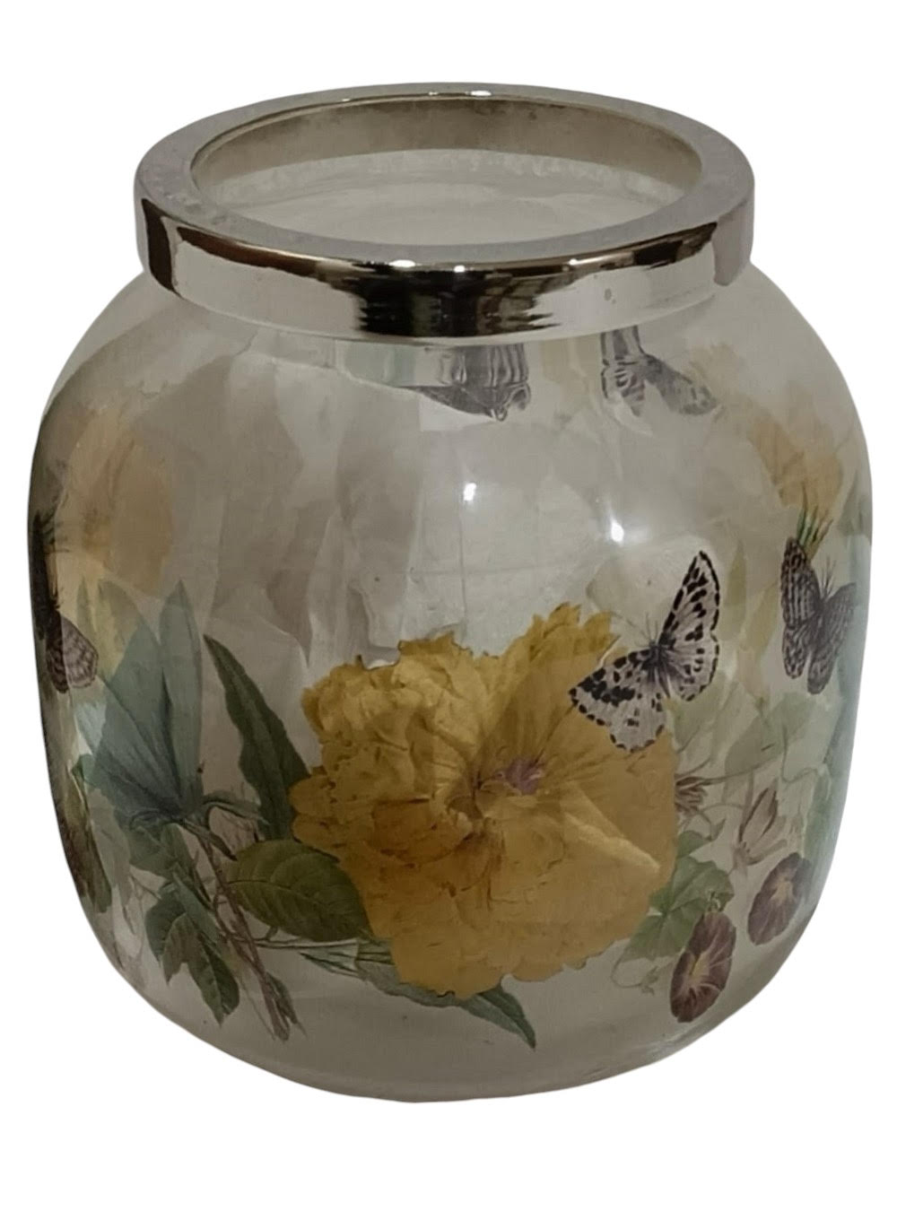 13CM GLASS FLOWER VASE