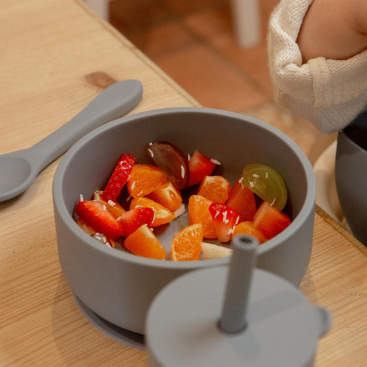 Silicone Baby Suction Bowl with Lid