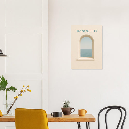 Tranquil Minimalist Ocean View Poster Print