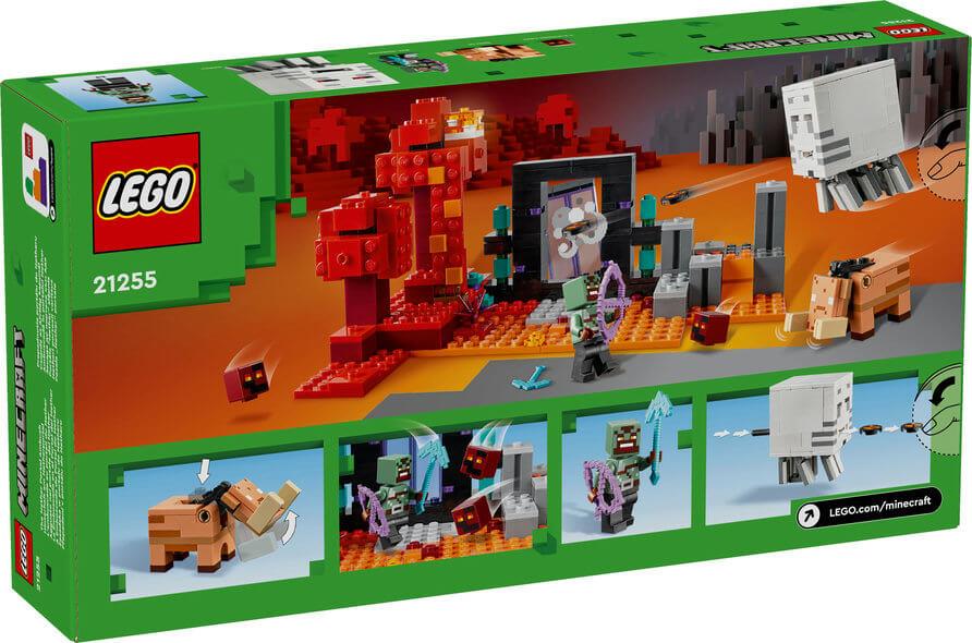 Lego Minecraft 21255 The Nether Portal Ambush Playset for Ages 8 & Up