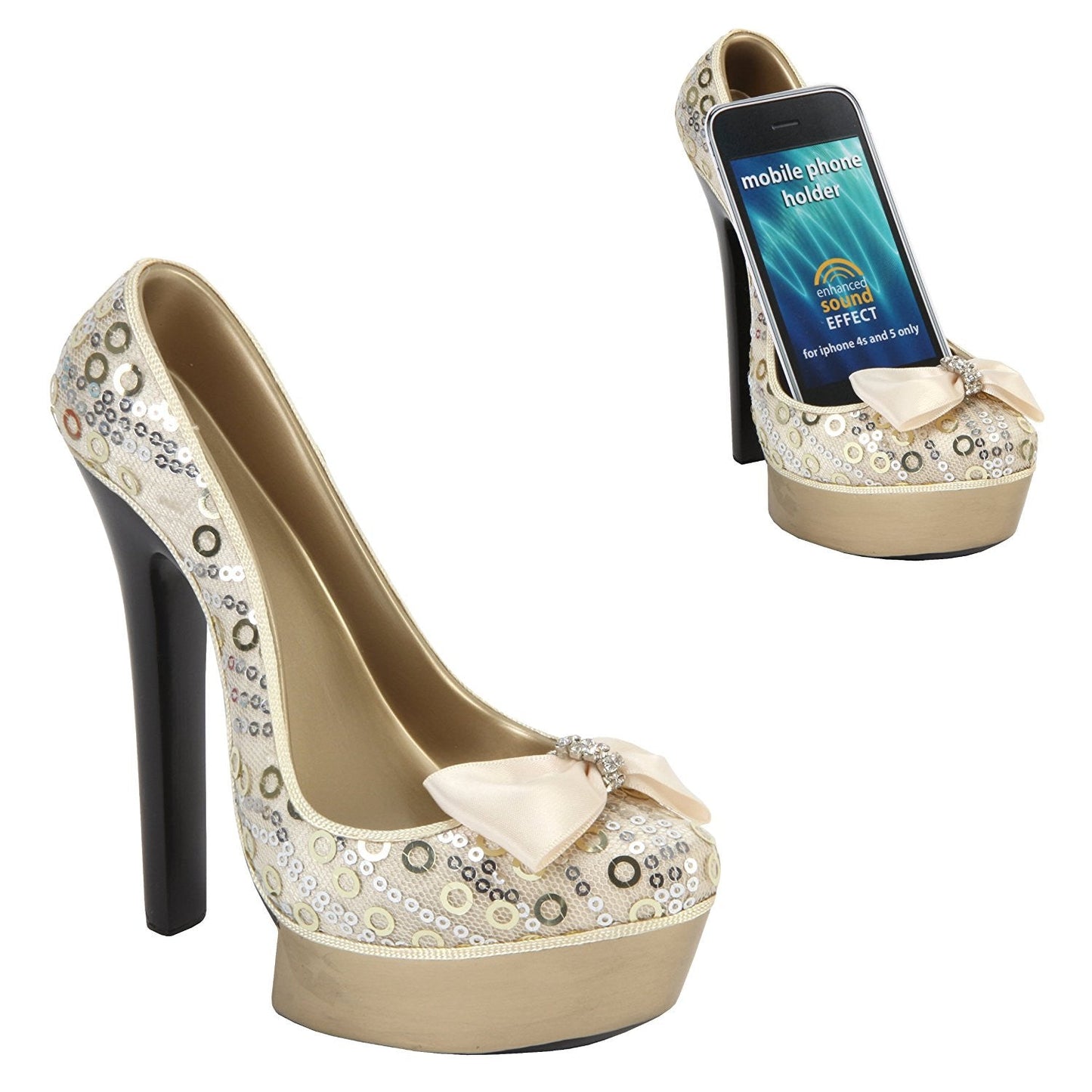 shoe shaped mobile phone enhanced sound effect holder 6066