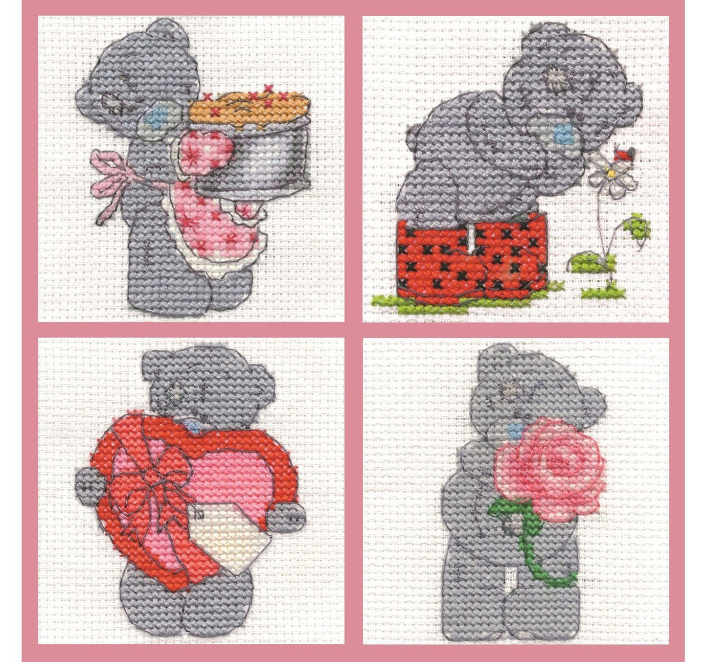 DMC Tatty Teddy mini Kits set of 4 (set a)