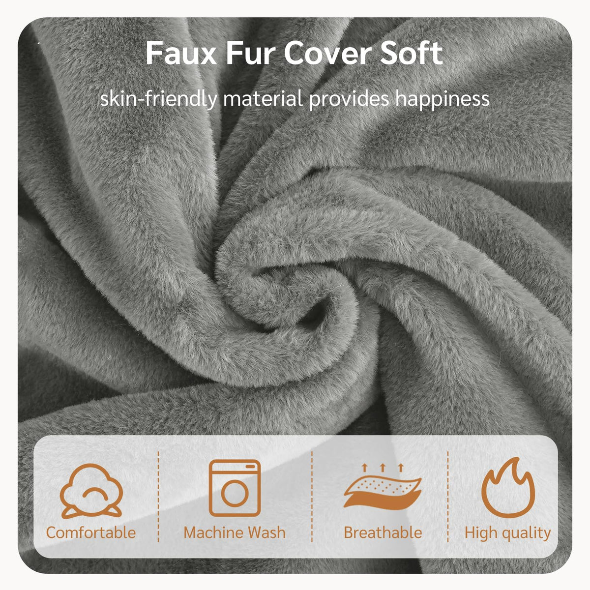 MAXYOYO Bean Bag Bed Folding Faux Fur Fabric Sofa Chair Foam Filling Extra Thick 6 Fold Floor Couch Matress for Adults