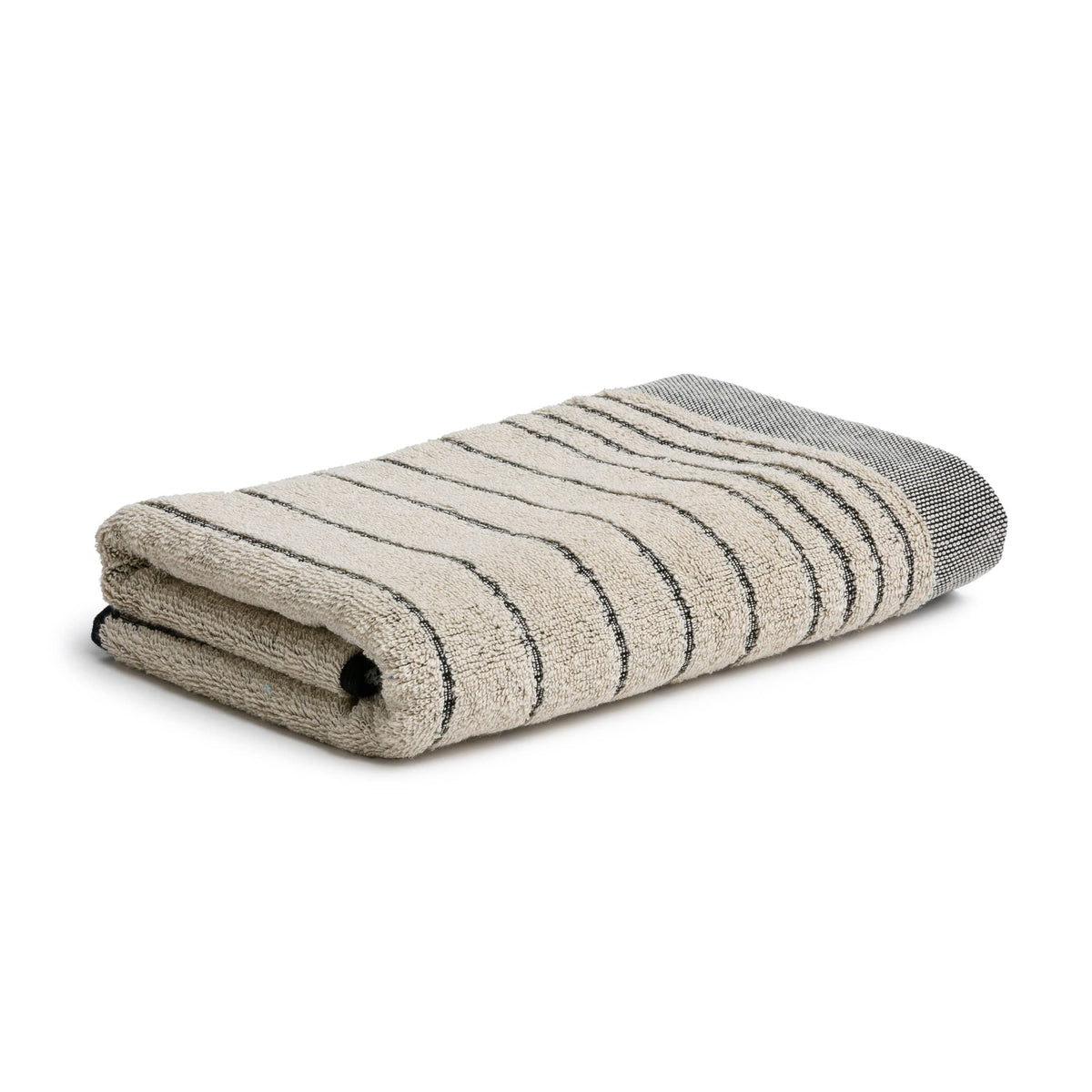 m?ve Hand Towel, Nature/Black, 50 x 100 cm