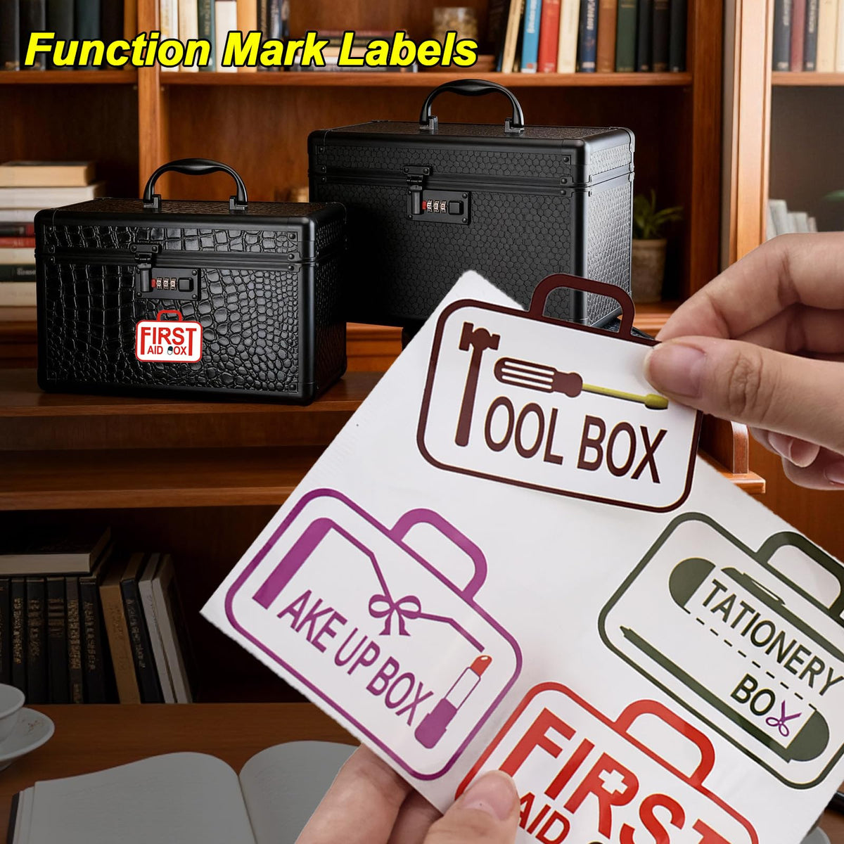 Pogianhae Medicine Lock Box with Code, Secure Multipurpose Locking Box