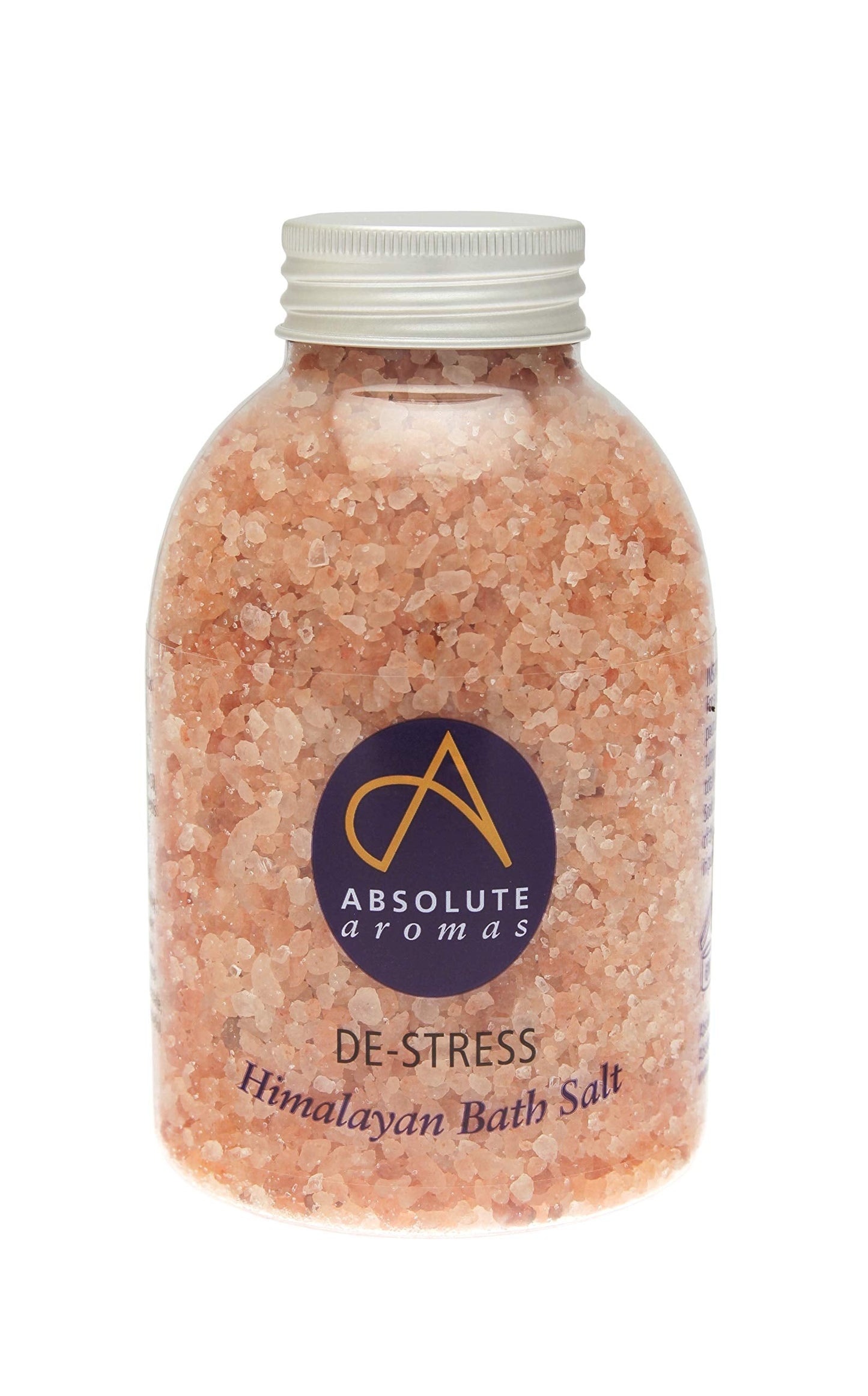 Absolute Aromas De-Stress Bath Salts 625g - Natural Pink Himalayan Salt Infused with 100% Pure Essential Oils Bergamot, Ylang Ylang, Frankincense and